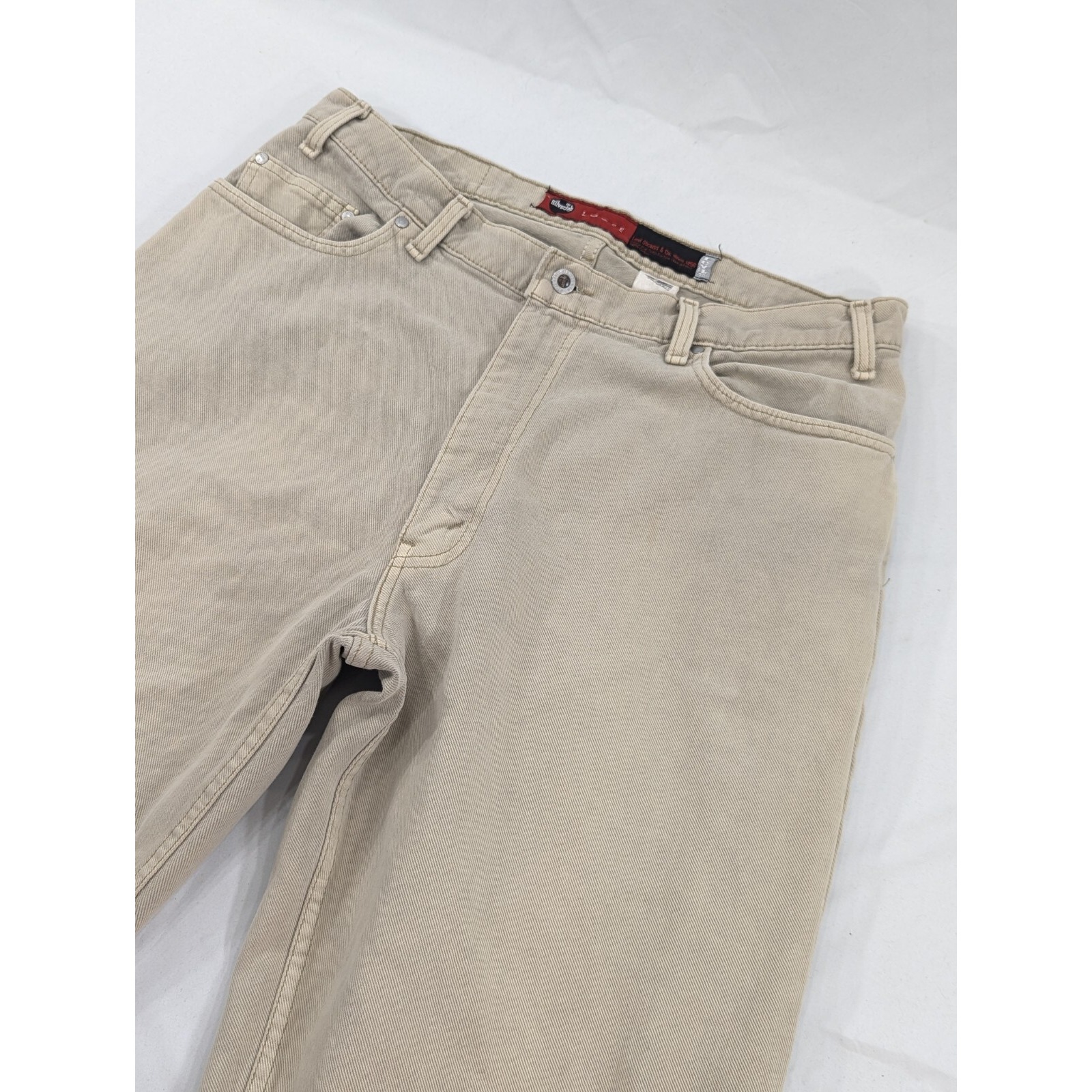 Vintage Men's 90s 00s Levi's Silvertab Loose Fit Jeans 36x30 Beige Tan Baggy